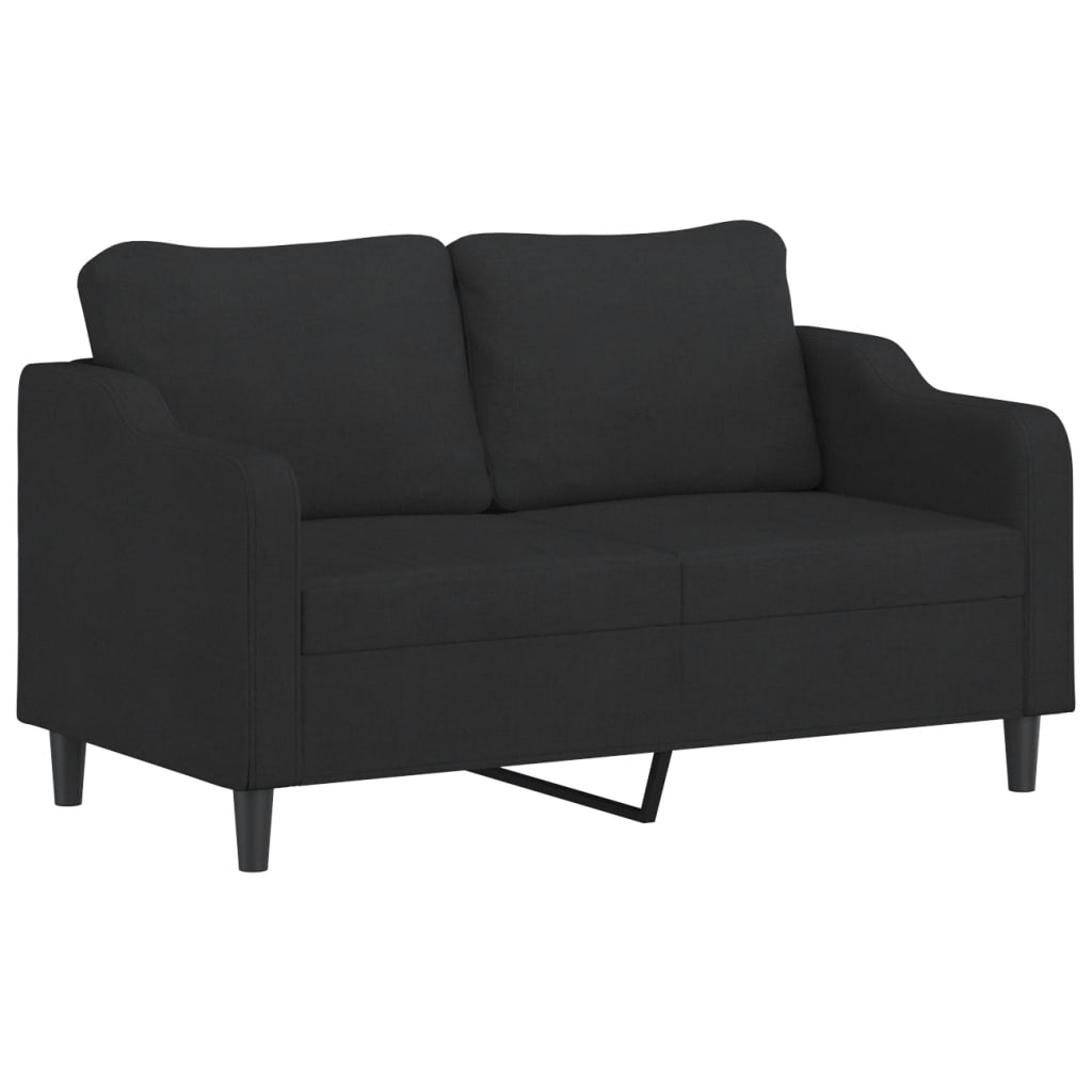 8721012140899_a_en_hd_1 vidaXL 2-Seater Sofa Black 140 cm Fabric - Image 2