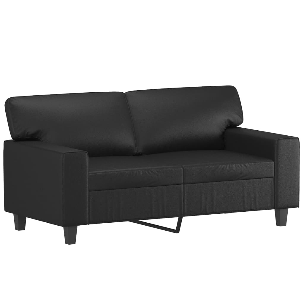 8721012141384_a_en_hd_1 vidaXL 2-Seater Sofa Black 120 cm Faux Leather - Image 2