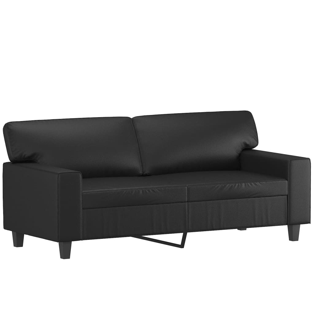 8721012141438_a_en_hd_1 vidaXL 2-Seater Sofa Black 140 cm Faux Leather - Image 2