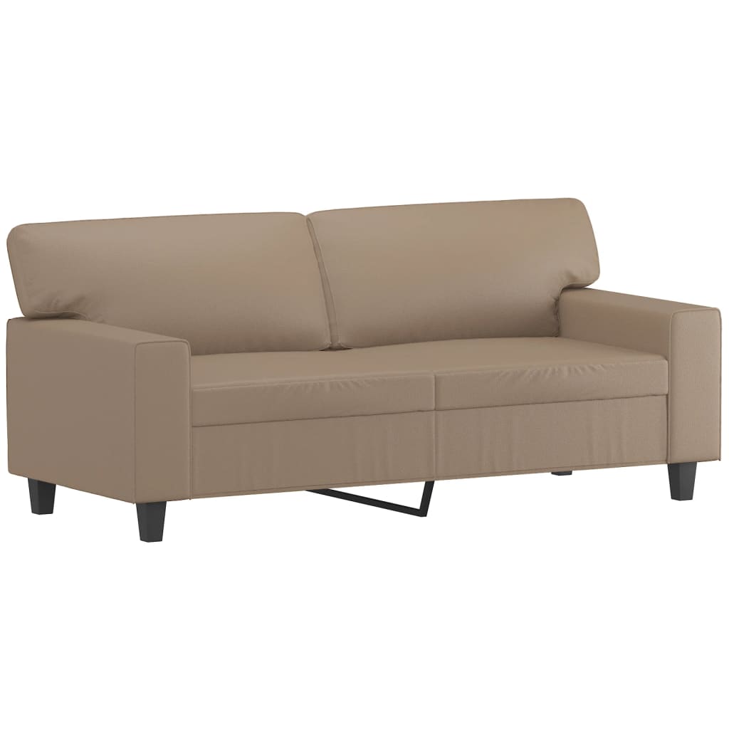 8721012141476_a_en_hd_1 vidaXL 2-Seater Sofa Cappuccino 140 cm Faux Leather - Image 2