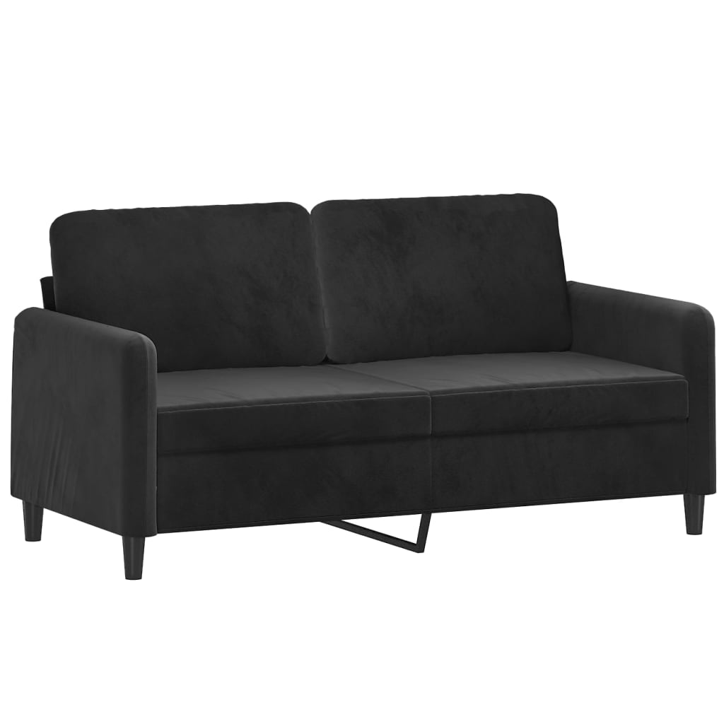 8721012141735_a_en_hd_1 vidaXL 2-Seater Sofa Black 140 cm Velvet - Image 2
