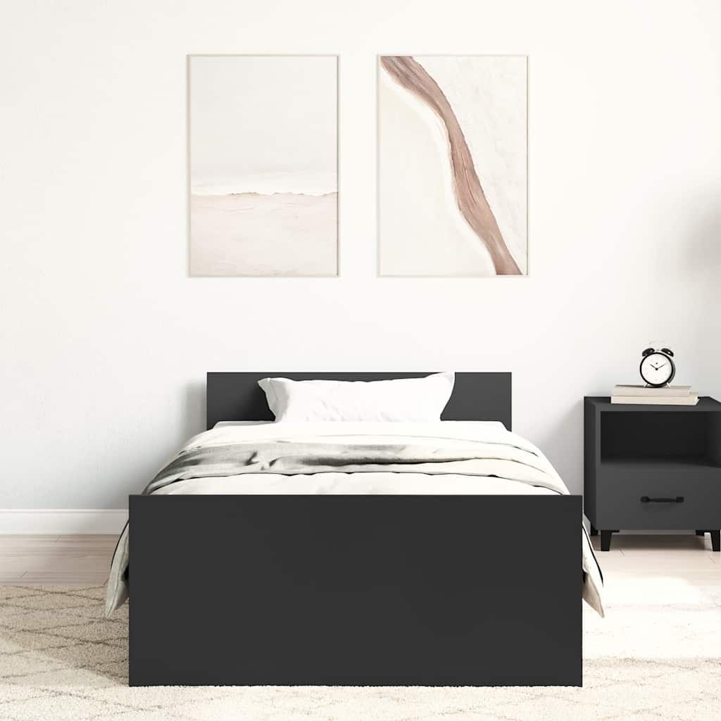 8721012154261_g_en_hd_1 vidaXL Bed Frame without Mattress Black 90x190 cm Engineered Wood - Image 3
