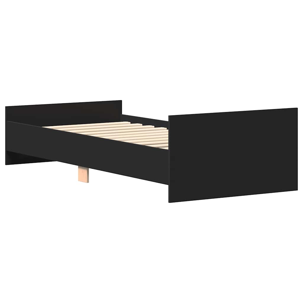 8721012154261_g_en_hd_5 vidaXL Bed Frame without Mattress Black 90x190 cm Engineered Wood - Image 7