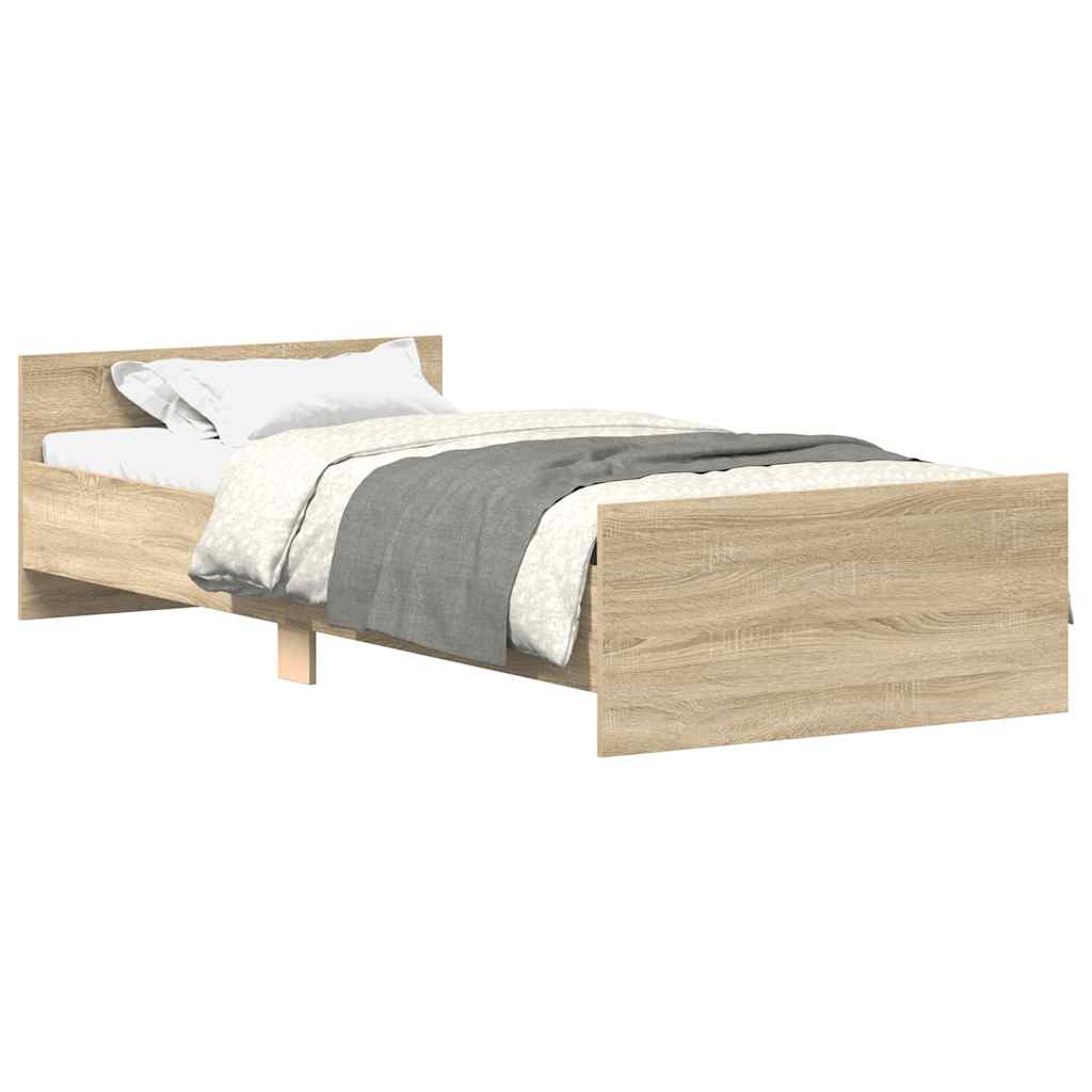 8721012154278_a_en_hd_1 vidaXL Bed Frame without Mattress Sonoma Oak 90x190 cm Engineered Wood - Image 2
