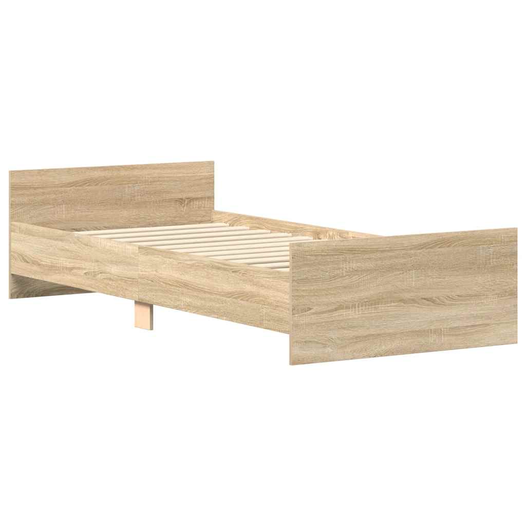 8721012154278_g_en_hd_2 vidaXL Bed Frame without Mattress Sonoma Oak 90x190 cm Engineered Wood - Image 4