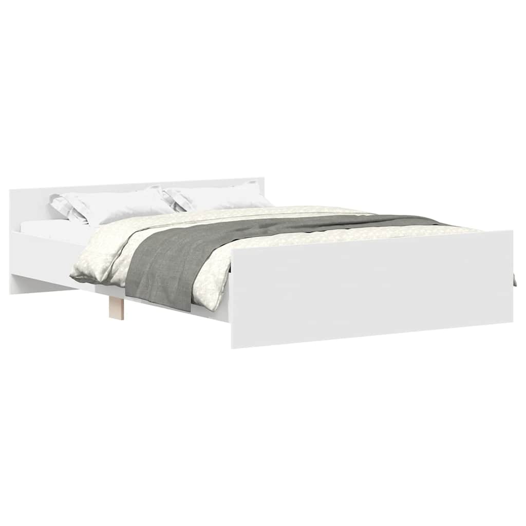 8721012157101_a_en_hd_1 vidaXL Bed Frame without Mattress White 150x200 cm - Image 2