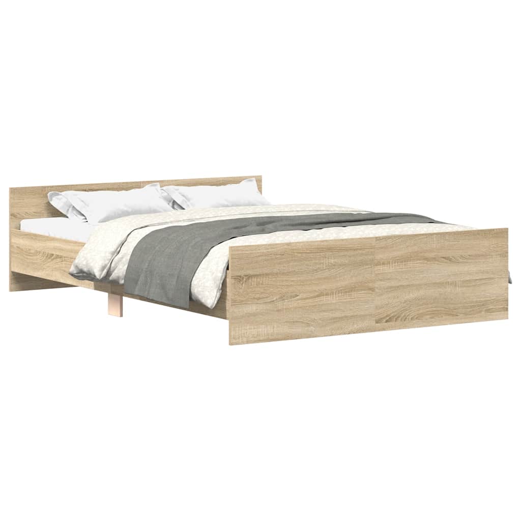 8721012157125_a_en_hd_1 vidaXL Bed Frame without Mattress Sonoma Oak 150x200 cm - Image 2