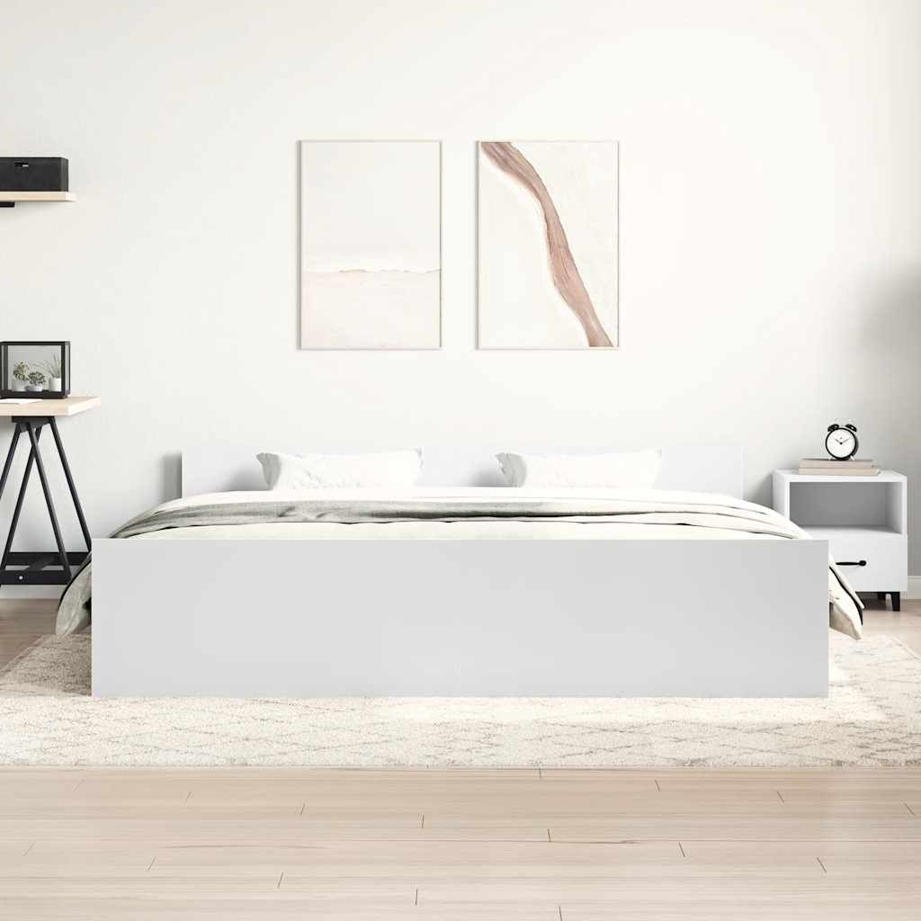 8721012157248_g_en_hd_2 vidaXL Bed Frame without Mattress White 183x203 cm King - Image 4