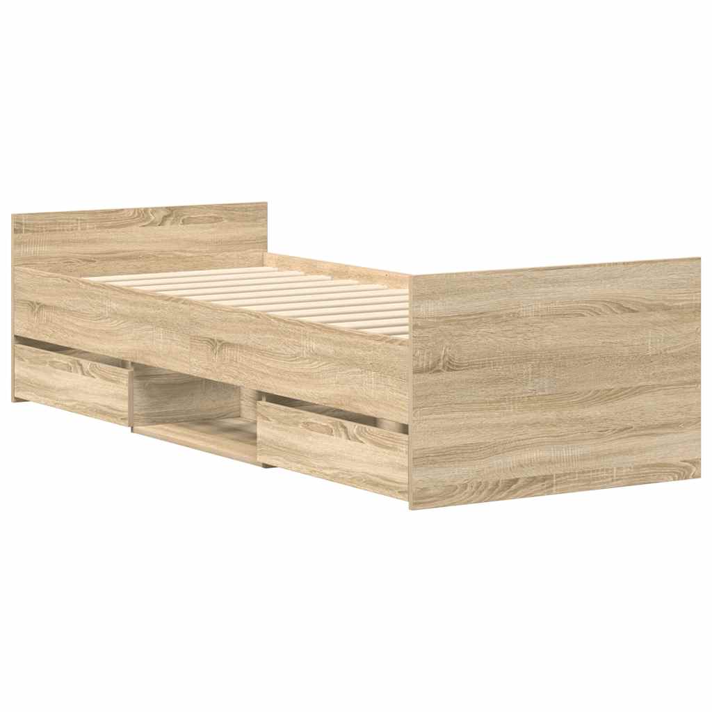 8721012157682_g_en_hd_1 vidaXL Bed Frame without Mattress Sonoma Oak 90x190 cm - Image 3