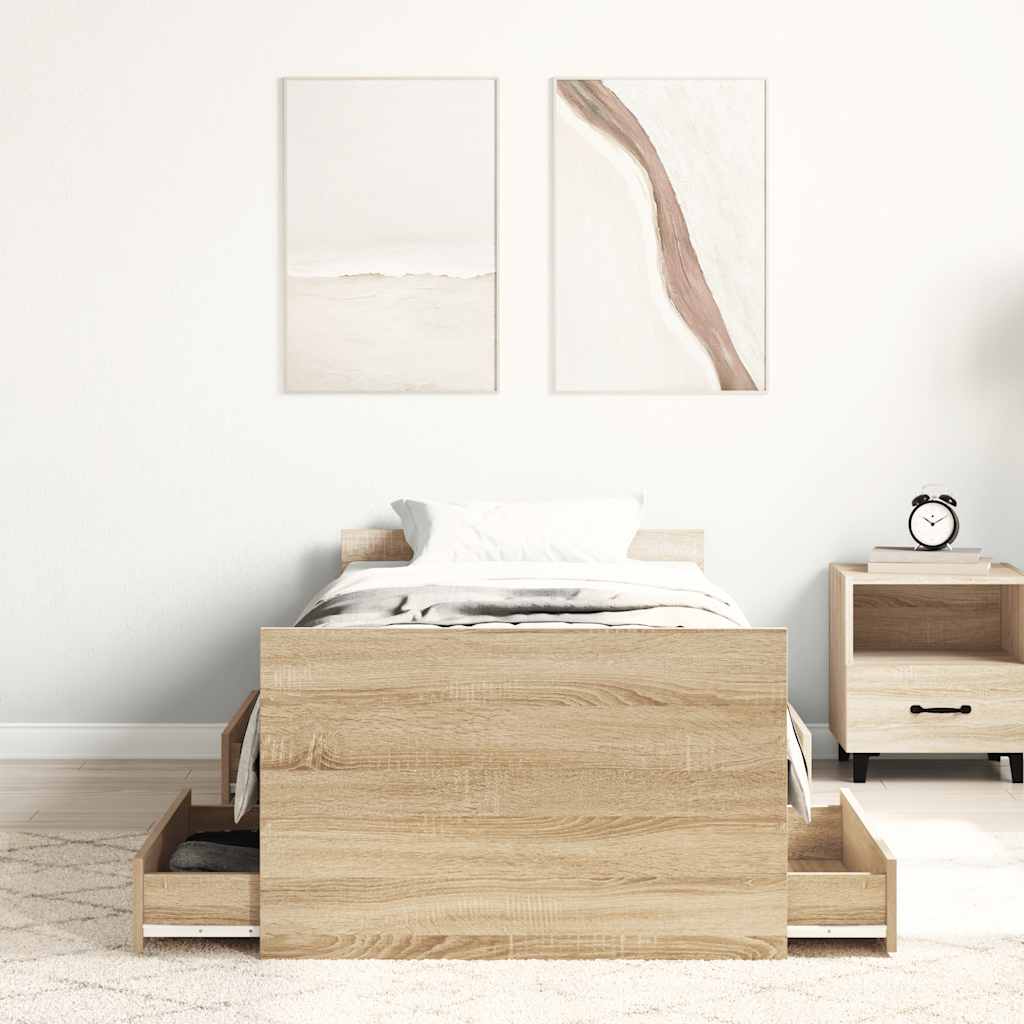 8721012157682_g_en_hd_2 vidaXL Bed Frame without Mattress Sonoma Oak 90x190 cm - Image 4