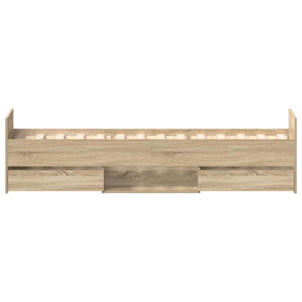 8721012157682_g_en_hd_5 vidaXL Bed Frame without Mattress Sonoma Oak 90x190 cm - Image 7