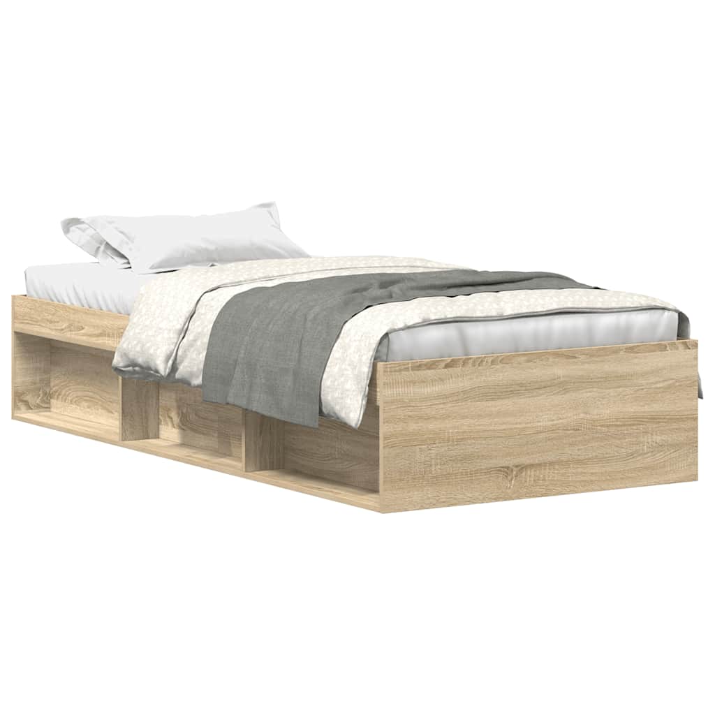 8721012157965_a_en_hd_1 vidaXL Bed Frame without Mattress Sonoma Oak 90x190 cm - Image 2