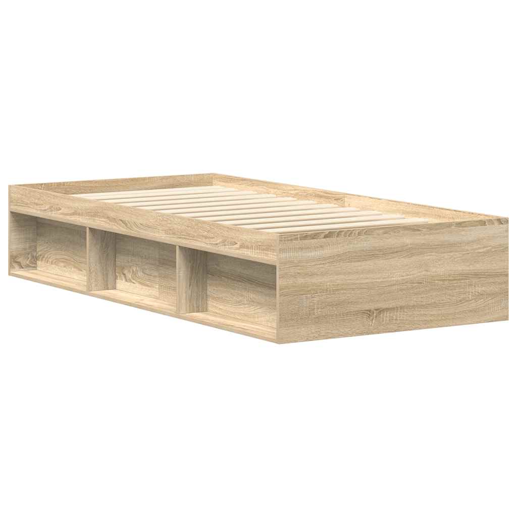8721012157965_g_en_hd_2 vidaXL Bed Frame without Mattress Sonoma Oak 90x190 cm - Image 4