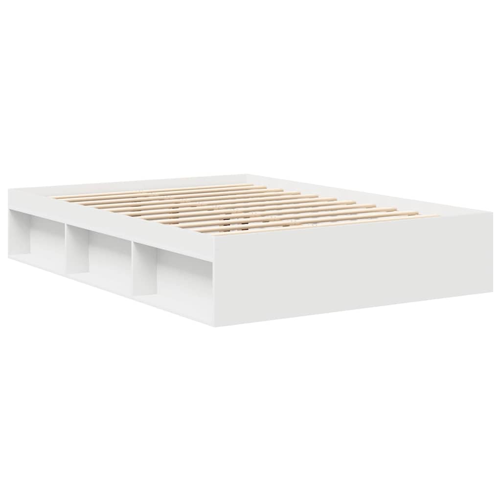 8721012158221_g_en_hd_1 vidaXL Bed Frame without Mattress White 150x200 cm - Image 3