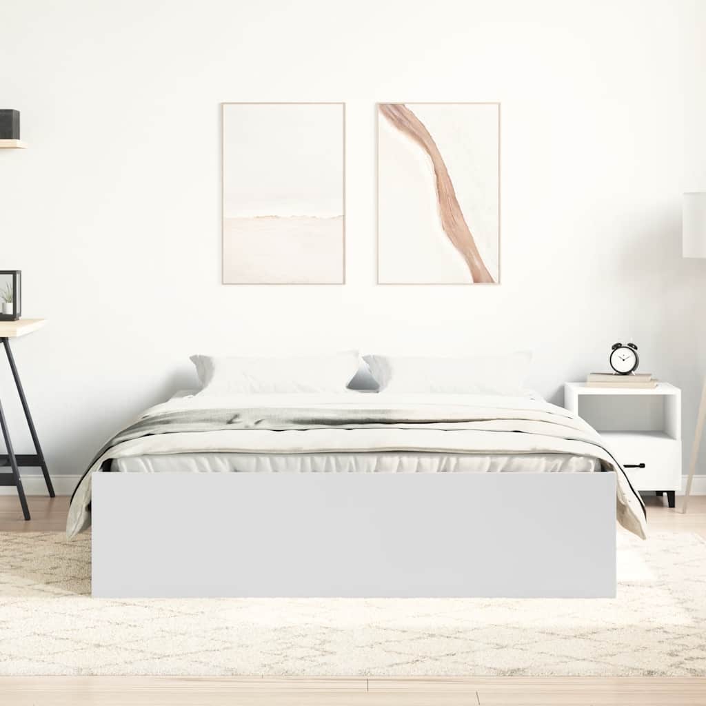 8721012158221_g_en_hd_2 vidaXL Bed Frame without Mattress White 150x200 cm - Image 4