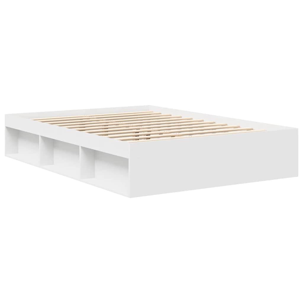 8721012158221_g_en_hd_5 vidaXL Bed Frame without Mattress White 150x200 cm - Image 7