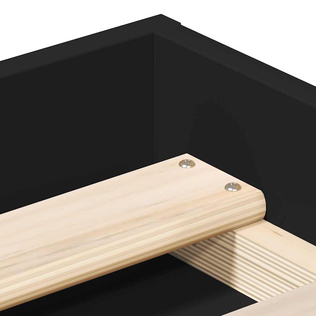 8721012158238_g_en_hd_6 vidaXL Bed Frame without Mattress Black 150x200 cm - Image 8