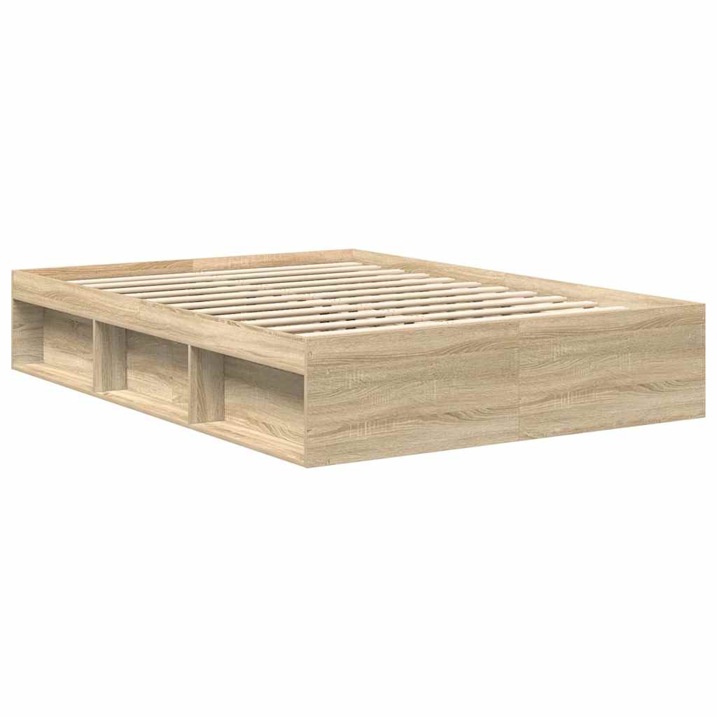 8721012158245_g_en_hd_1 vidaXL Bed Frame without Mattress Sonoma Oak 150x200 cm - Image 3