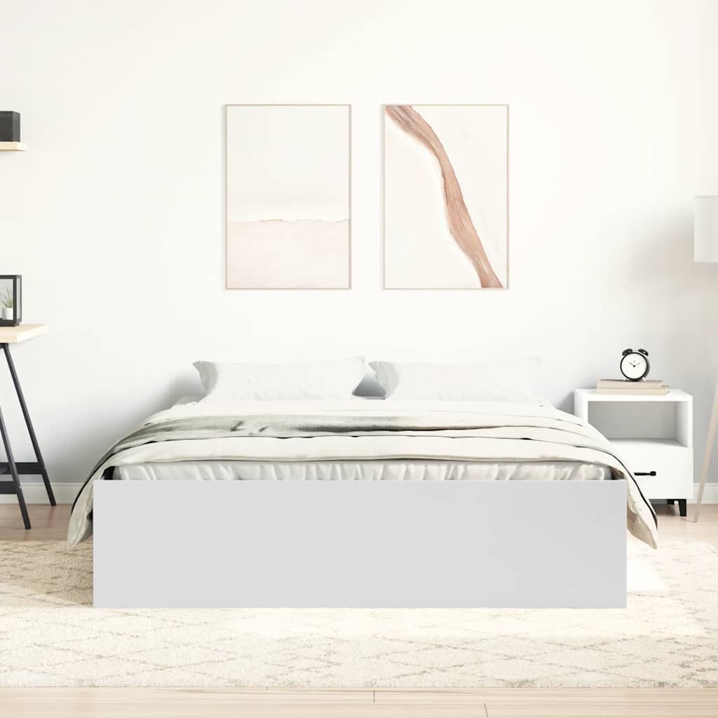 8721012158641_g_en_hd_2 vidaXL Bed Frame without Mattress White 135x190 cm - Image 4