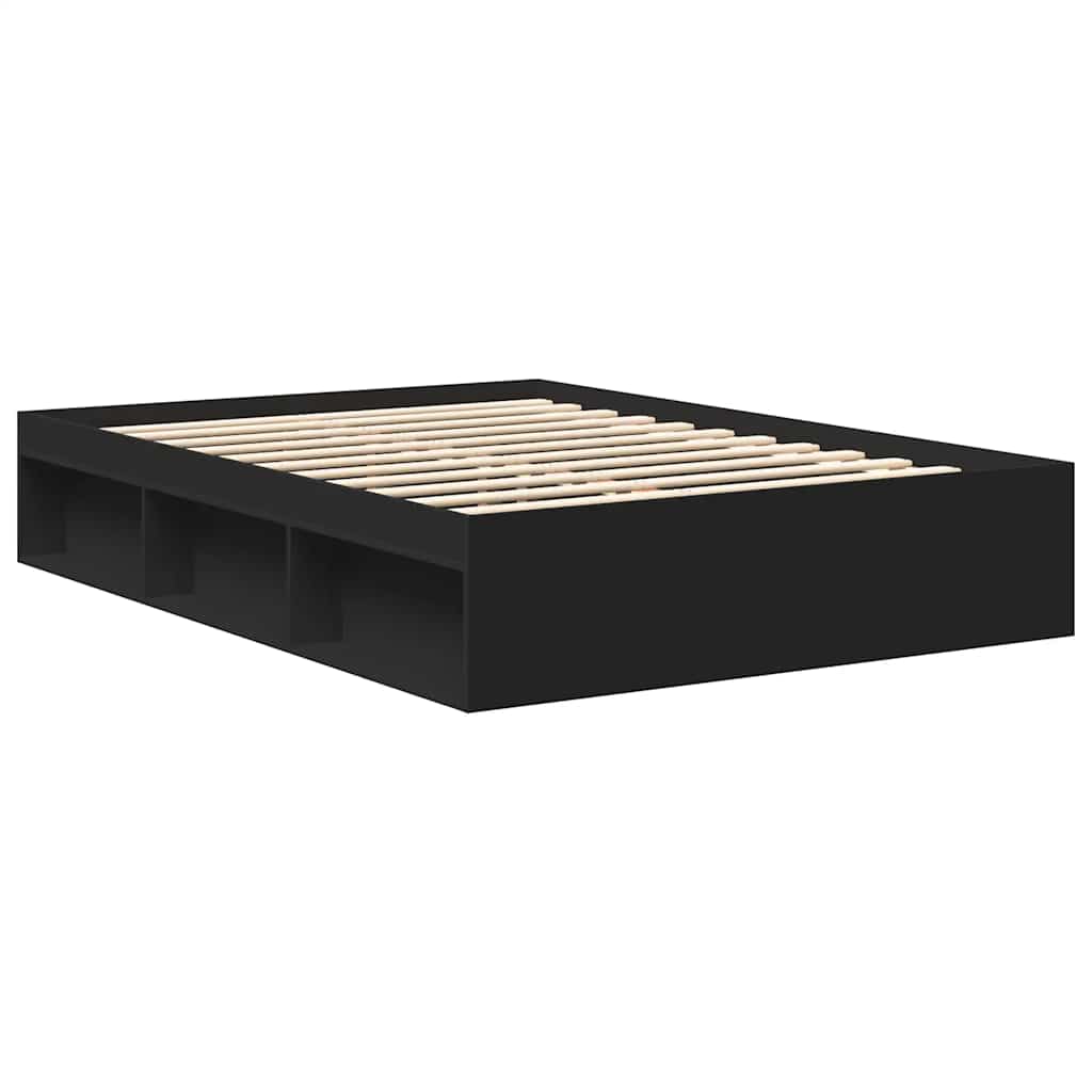8721012158658_g_en_hd_1 vidaXL Bed Frame without Mattress Black 135x190 cm - Image 3