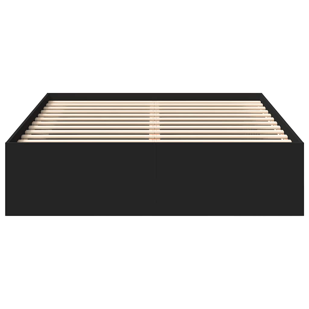 8721012158658_g_en_hd_3 vidaXL Bed Frame without Mattress Black 135x190 cm - Image 5
