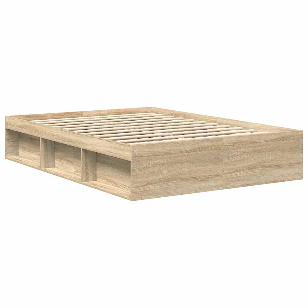 8721012158665_g_en_hd_1 vidaXL Bed Frame without Mattress Sonoma Oak 135x190 cm - Image 3