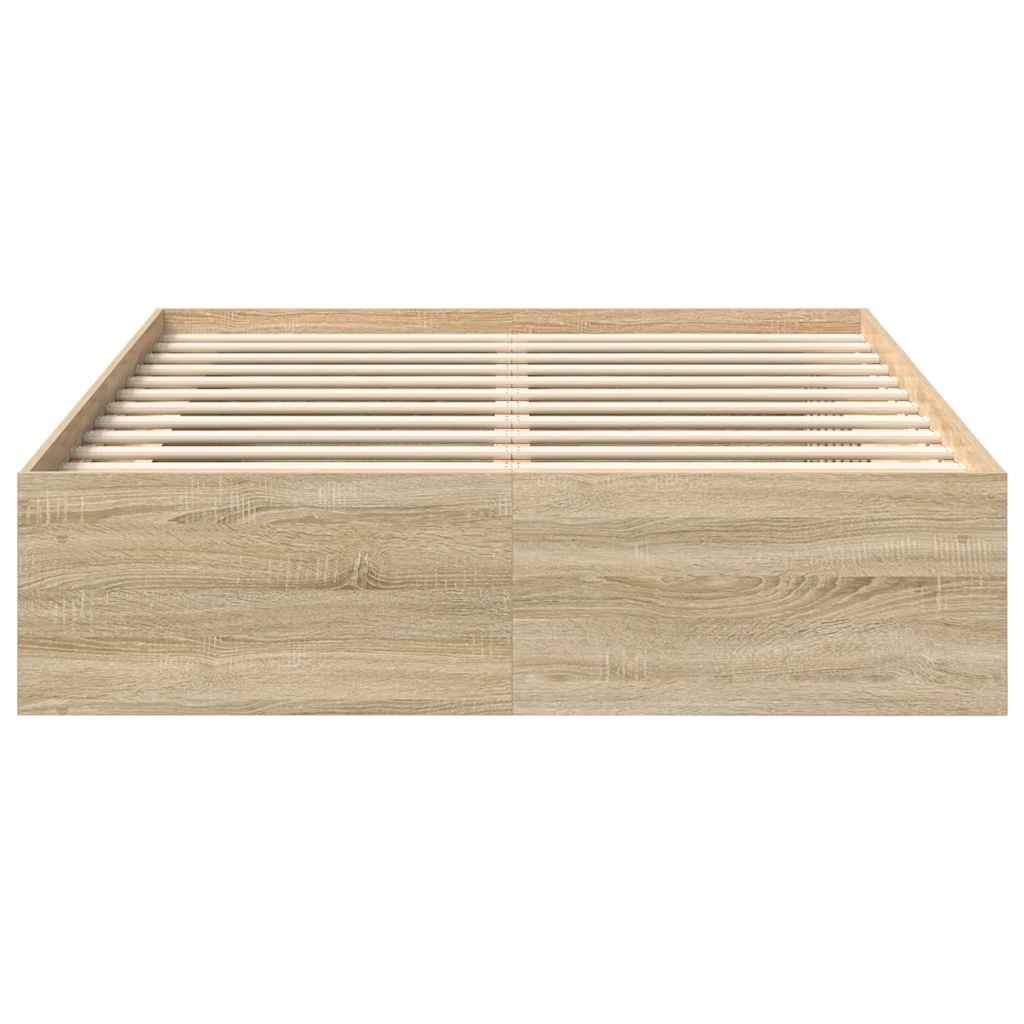 8721012158665_g_en_hd_3 vidaXL Bed Frame without Mattress Sonoma Oak 135x190 cm - Image 5