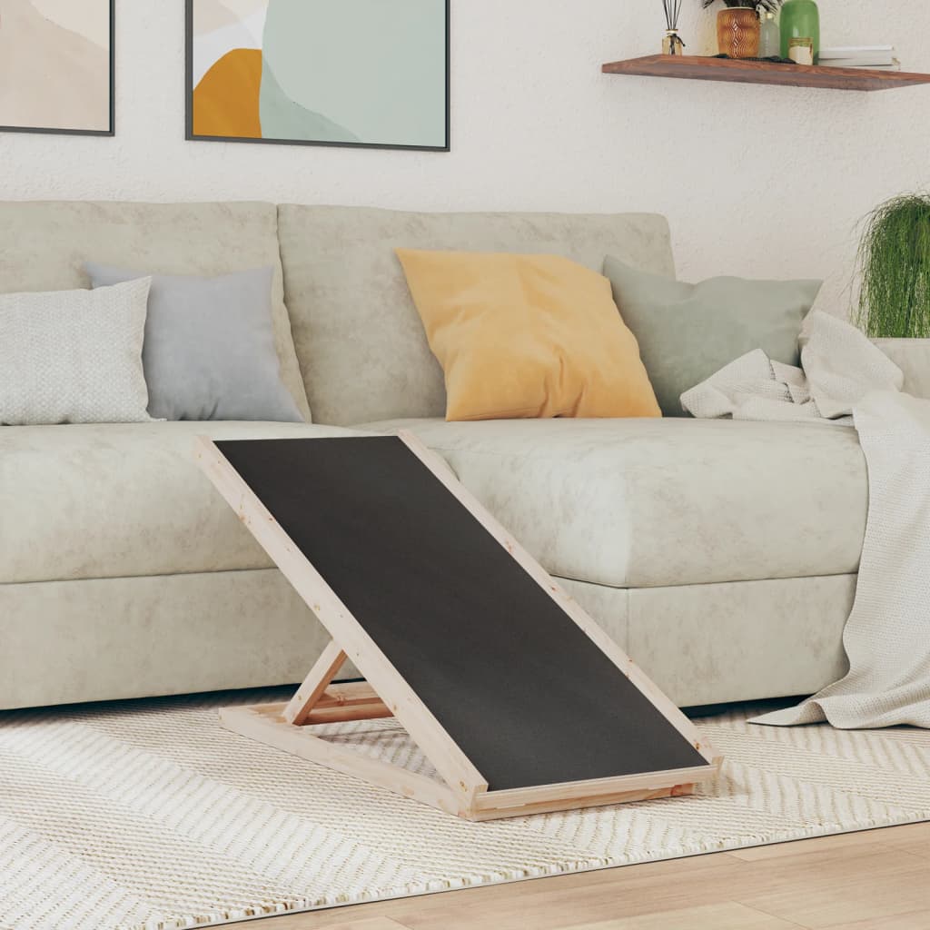 8721012161665_m_en_hd_1 vidaXL Dog Ramp Grey 100x40 cm Solid Wood Fir - Image 1