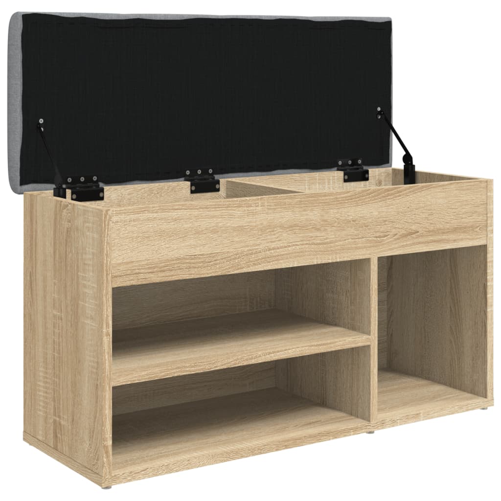 8721012162310_g_en_hd_3 vidaXL Shoe Bench Sonoma Oak 82x32x45,5 cm Engineered Wood - Image 5