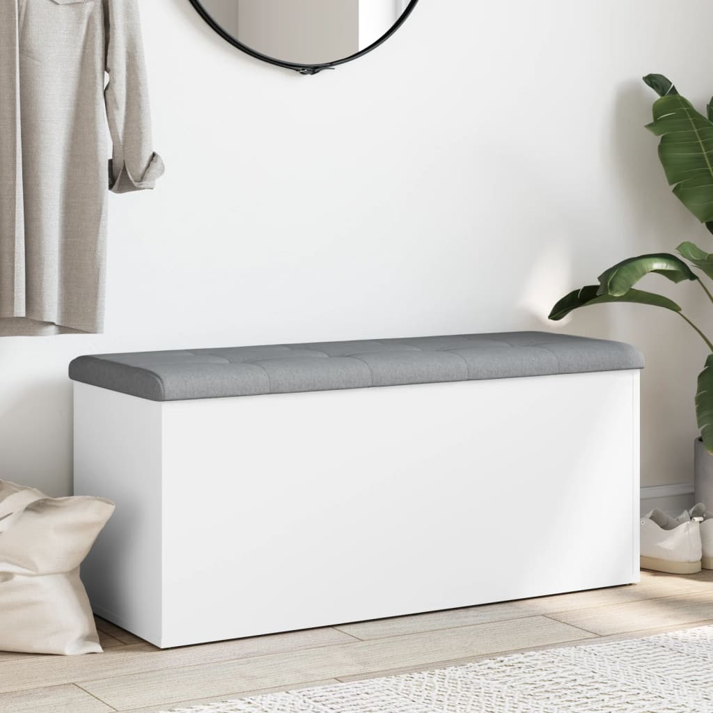 8721012162570_g_en_hd_1 vidaXL Storage Bench White 102x42x45 cm Engineered Wood - Image 3