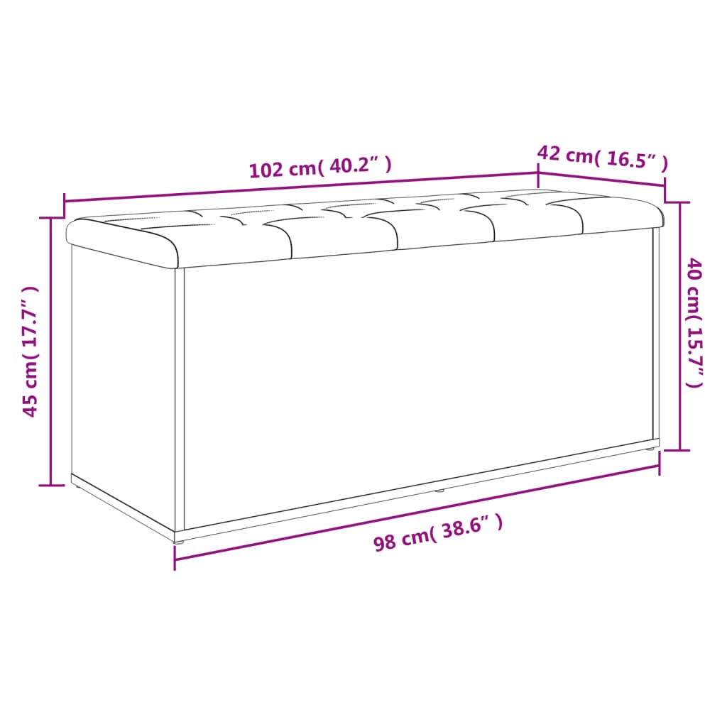 8721012162570_g_en_hd_8 vidaXL Storage Bench White 102x42x45 cm Engineered Wood - Image 10