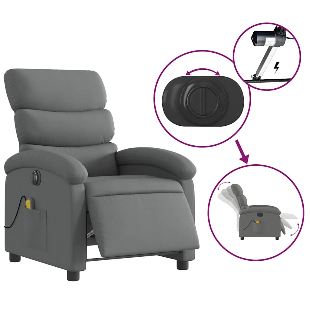 8721012178564_g_en_hd_4 vidaXL Electric Massage Recliner Chair Dark Grey Fabric - Image 6