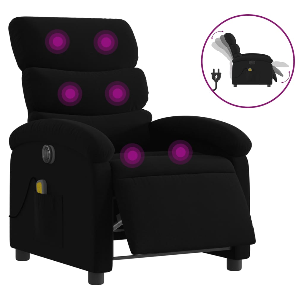 8721012178571_a_en_hd_1 vidaXL Electric Massage Recliner Chair Black Fabric - Image 2