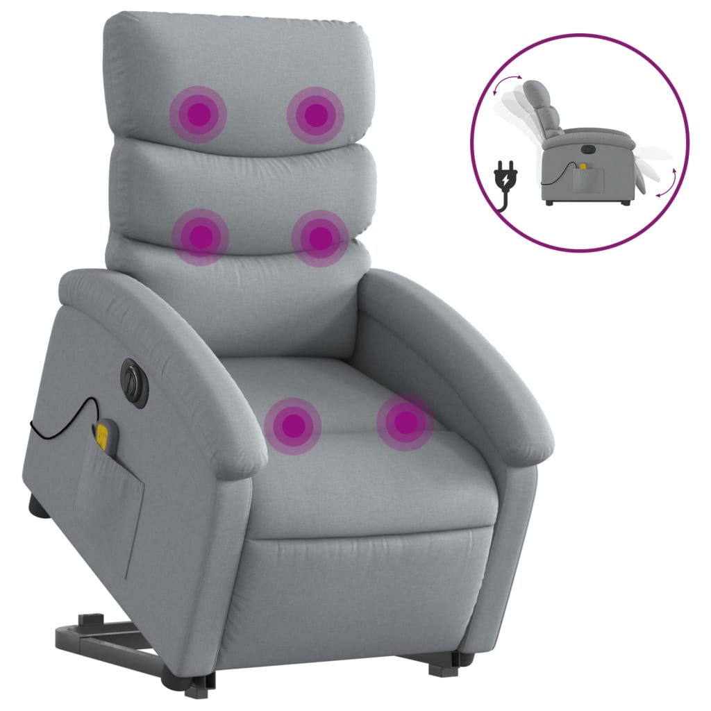 8721012178618_a_en_hd_1 vidaXL Electric Stand up Massage Recliner Chair Light Grey Fabric - Image 2