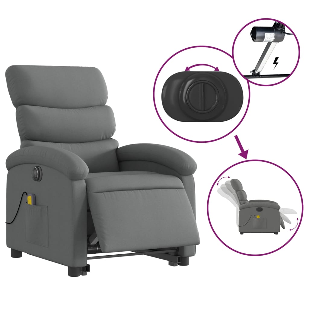 8721012178625_g_en_hd_4 vidaXL Electric Stand up Massage Recliner Chair Dark Grey Fabric - Image 6
