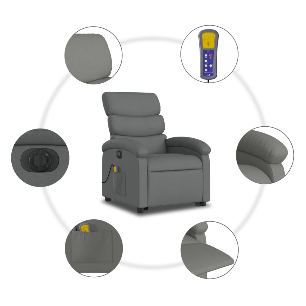 8721012178625_g_en_hd_6 vidaXL Electric Stand up Massage Recliner Chair Dark Grey Fabric - Image 8