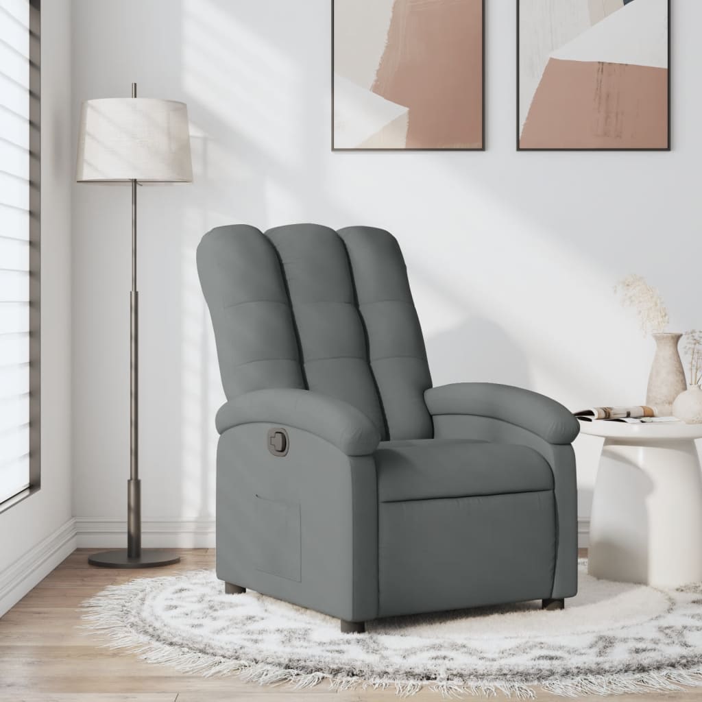 8721012178694_m_en_hd_1 vidaXL Recliner Chair Dark Grey Fabric - Image 1
