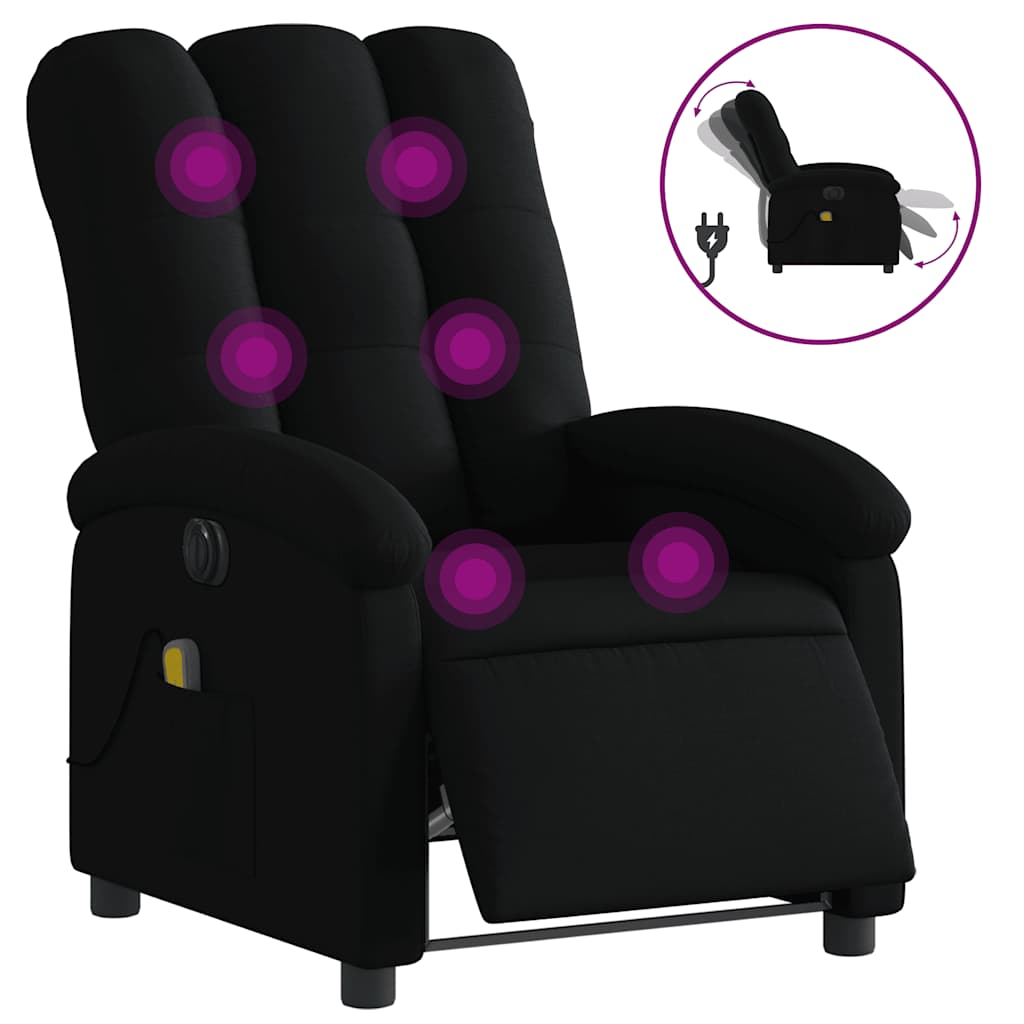 8721012178823_a_en_hd_1 vidaXL Electric Massage Recliner Chair Black Fabric - Image 2