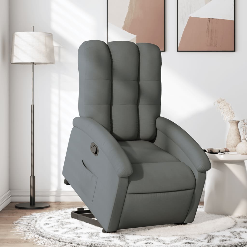 8721012178854_m_en_hd_1 vidaXL Stand up Recliner Chair Dark Grey Fabric - Image 1