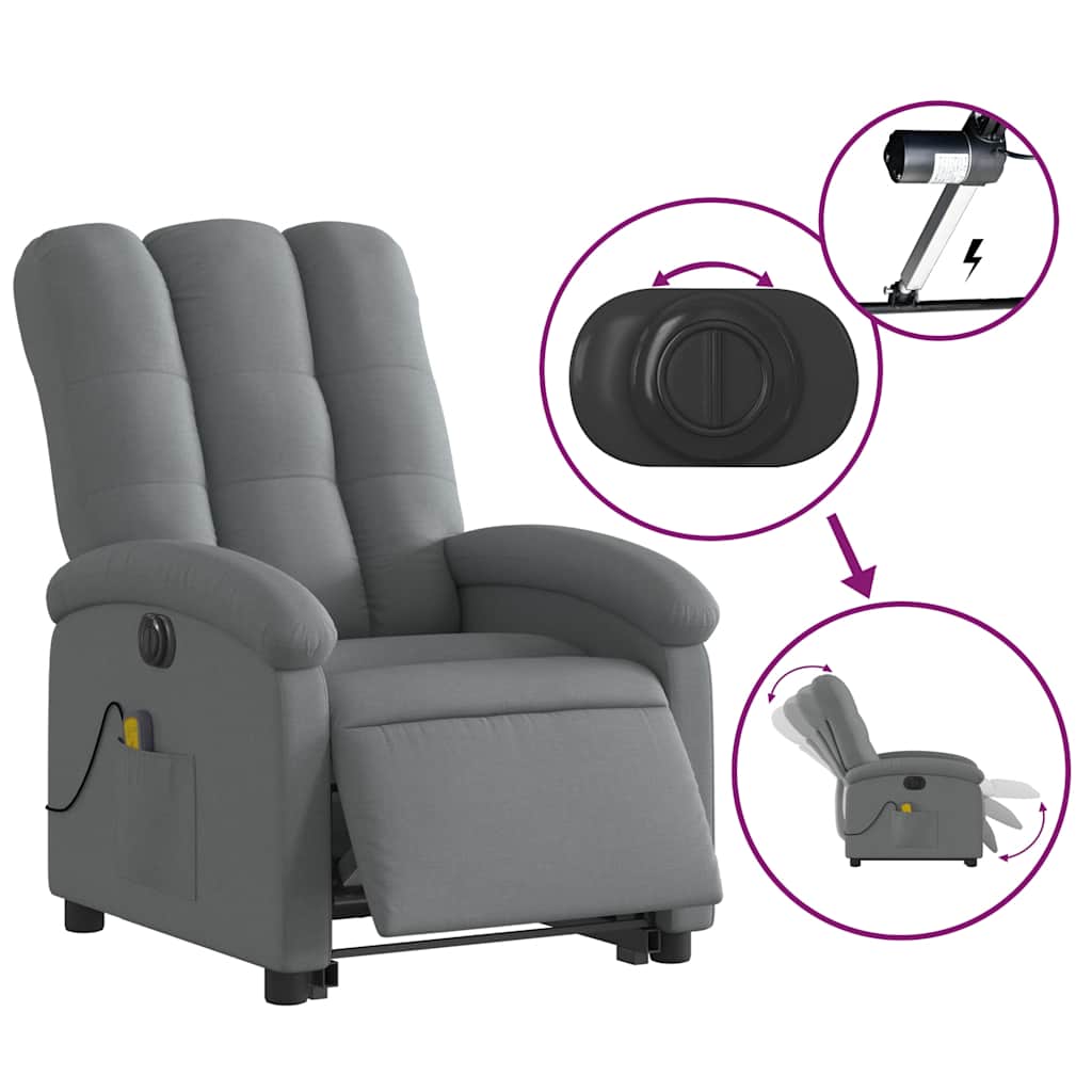 8721012178977_g_en_hd_4 vidaXL Electric Stand up Massage Recliner Chair Dark Grey Fabric - Image 6