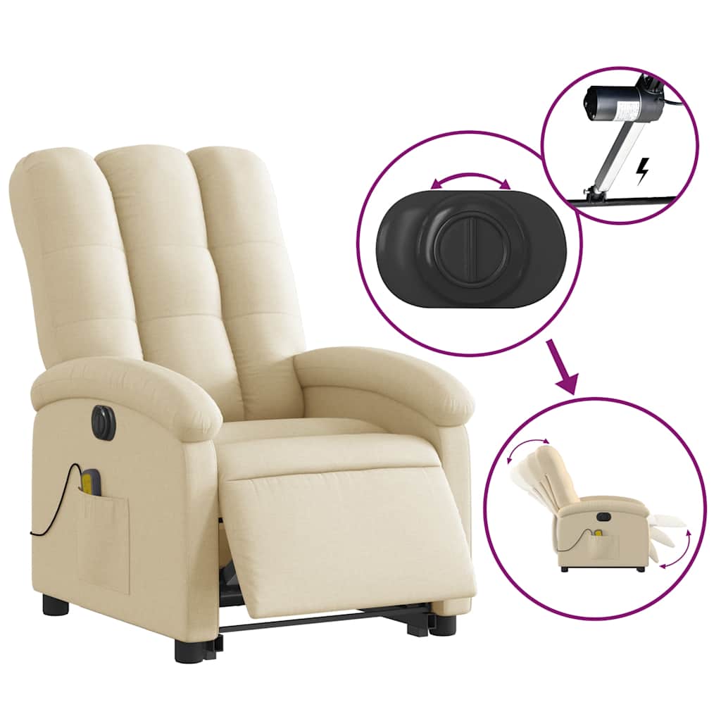 8721012178991_g_en_hd_4 vidaXL Electric Stand up Massage Recliner Chair Cream Fabric - Image 6