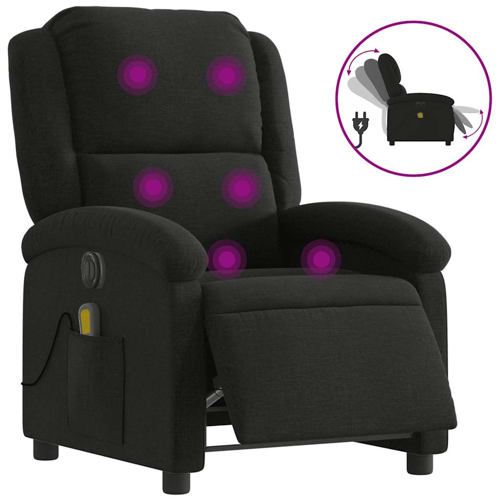 8721012179141_a_en_hd_1 vidaXL Electric Massage Recliner Chair Black Fabric - Image 2