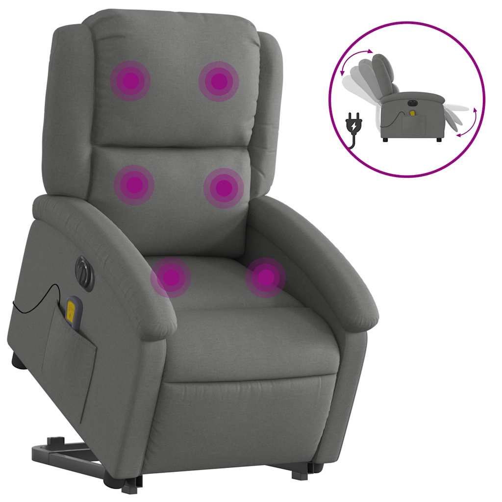 8721012179295_a_en_hd_1 vidaXL Electric Stand up Massage Recliner Chair Dark Grey Fabric - Image 2