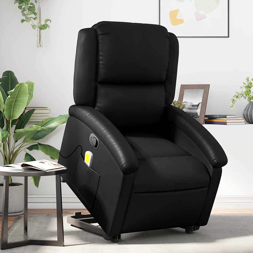 8721012179479_m_en_hd_1 vidaXL Stand up Massage Recliner Chair Black Faux Leather - Image 1