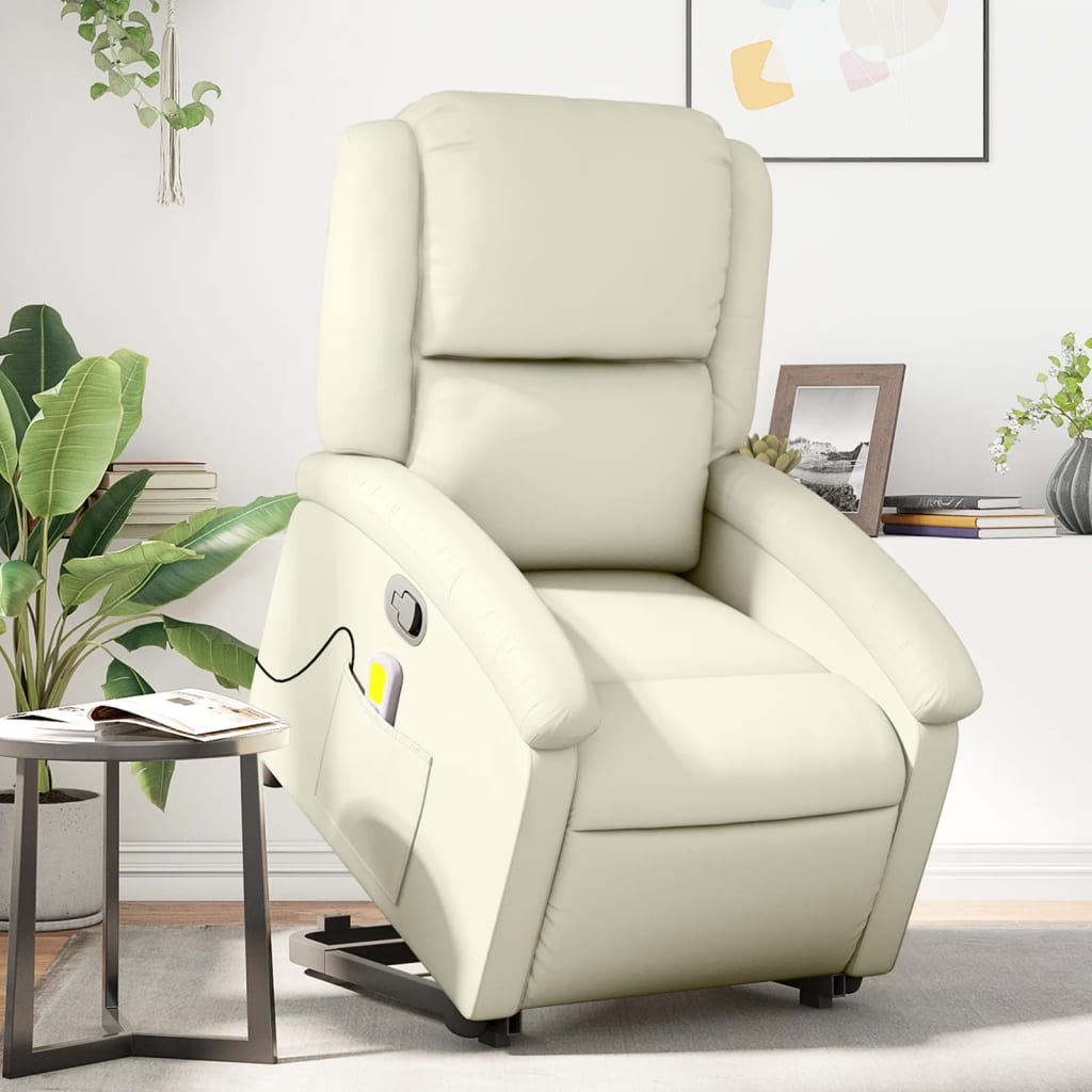 8721012179486_m_en_hd_1 vidaXL Stand up Massage Recliner Chair Cream Faux Leather - Image 1