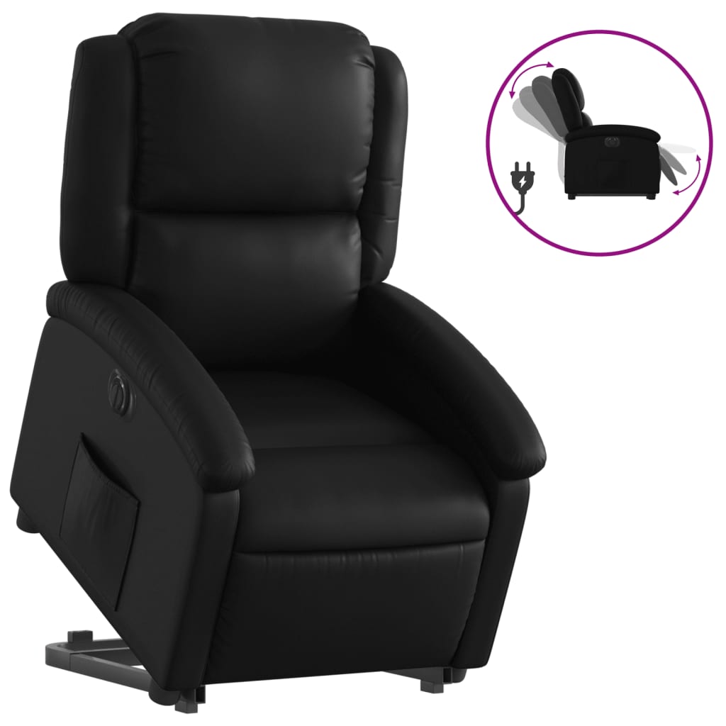 8721012179509_a_en_hd_1 vidaXL Electric Stand up Recliner Chair Black Faux Leather - Image 2