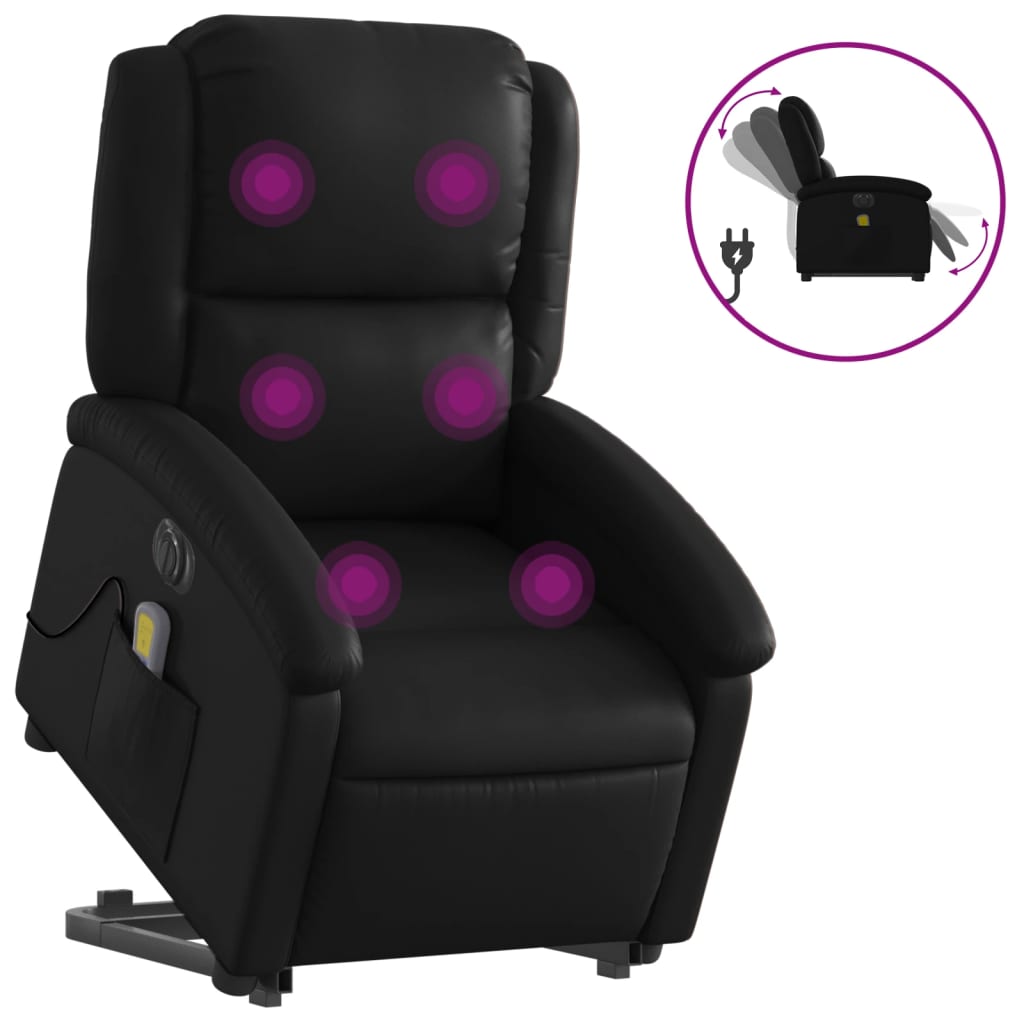 8721012179530_a_en_hd_1 vidaXL Electric Stand up Massage Recliner Chair Black Faux Leather - Image 2
