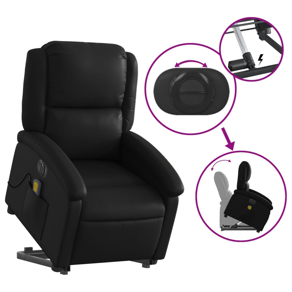 8721012179530_g_en_hd_3 vidaXL Electric Stand up Massage Recliner Chair Black Faux Leather - Image 5
