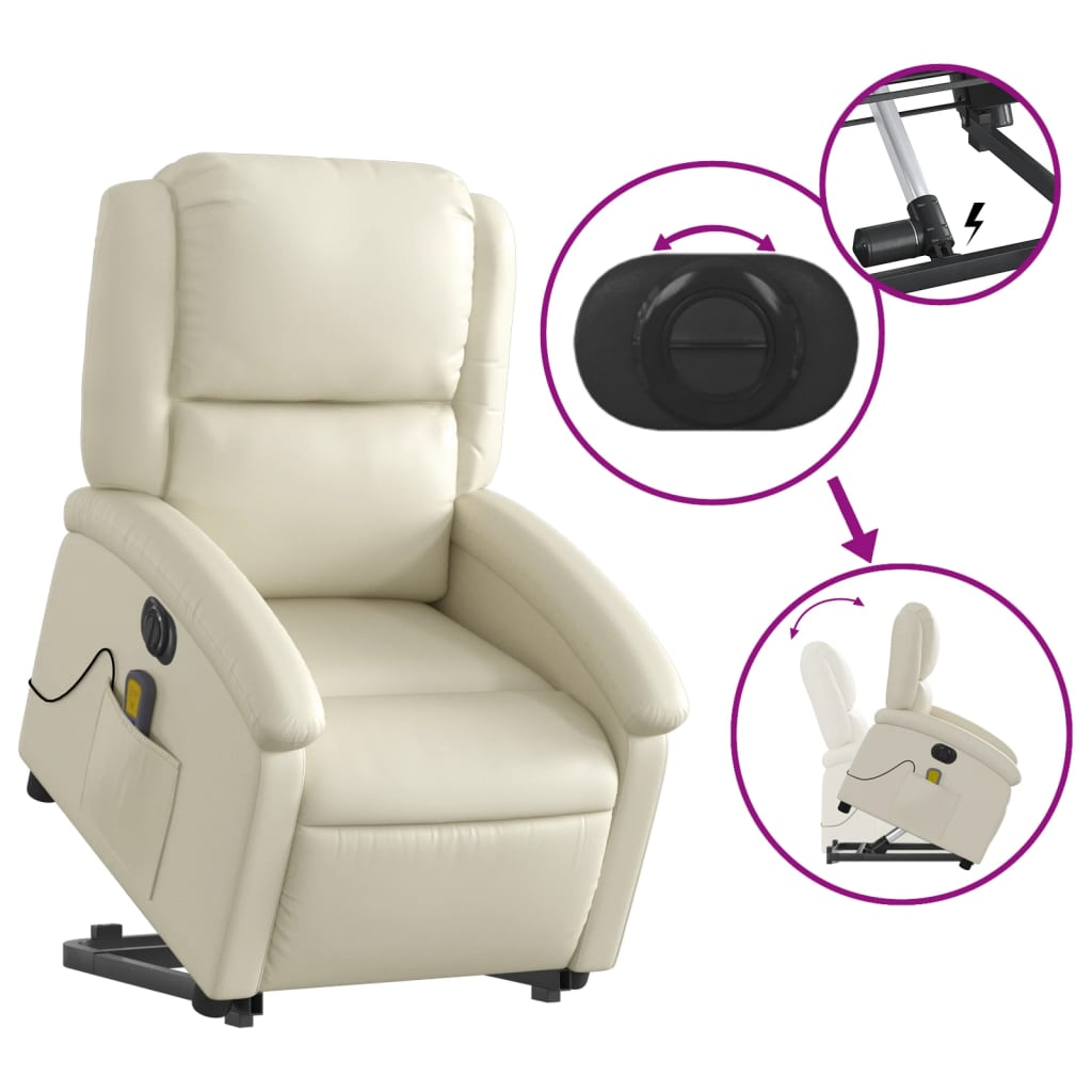 8721012179547_g_en_hd_3 vidaXL Electric Stand up Massage Recliner Chair Cream Faux Leather - Image 5