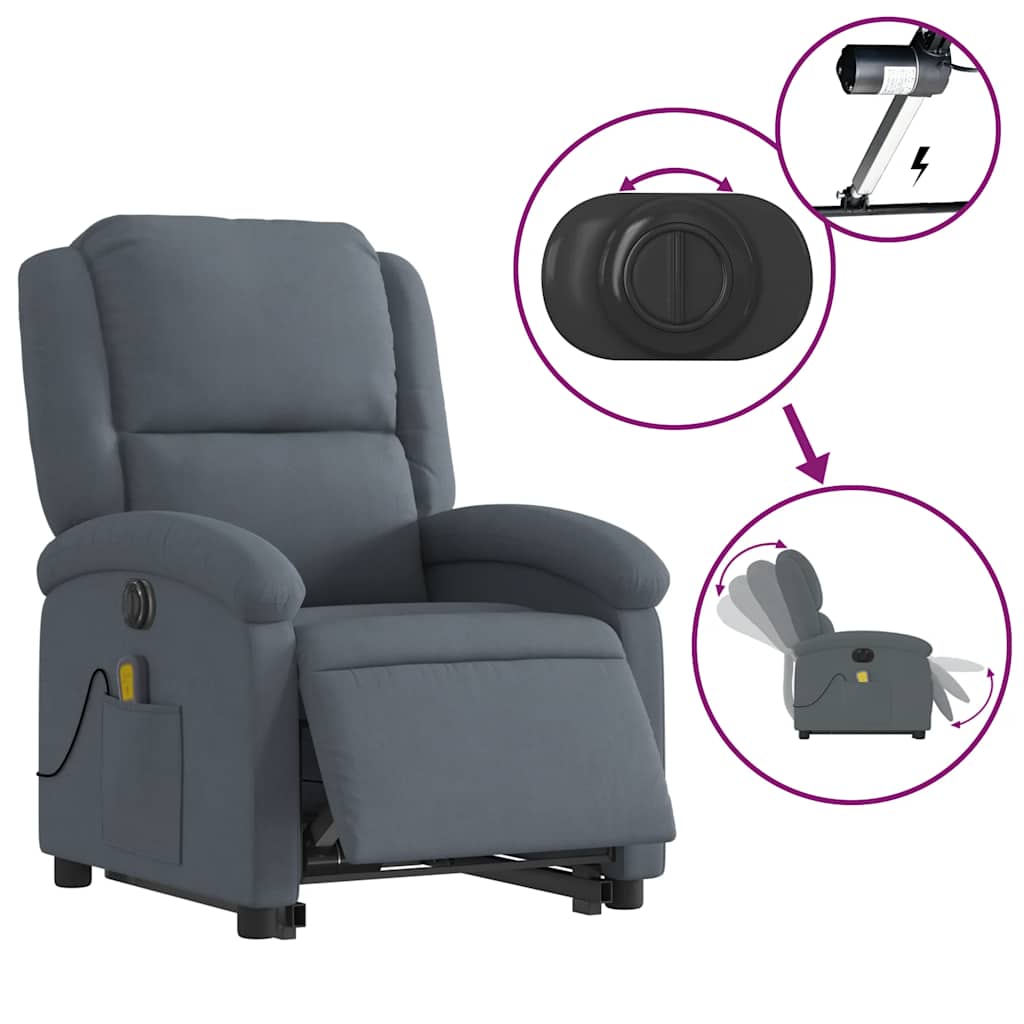 8721012179943_g_en_hd_3 vidaXL Electric Stand up Massage Recliner Chair Dark Grey Velvet - Image 5